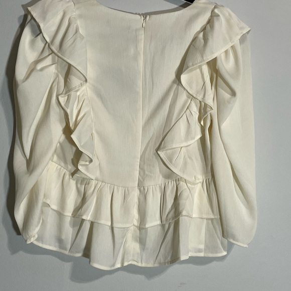 Mittoshop Cream Ruffle Blouse - Picture 2 of 5